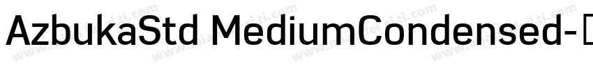AzbukaStd MediumCondensed字体转换
